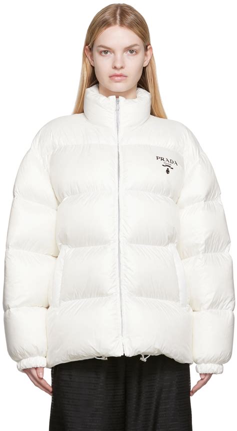 prada white down coat|prada down coat sale.